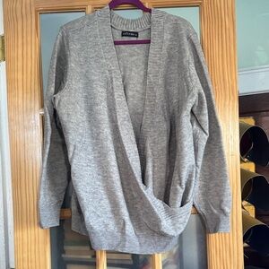 Soffe Women's Light Gray Cardigan
